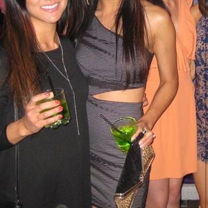 BCBG Party Evening Dress. Side cutout